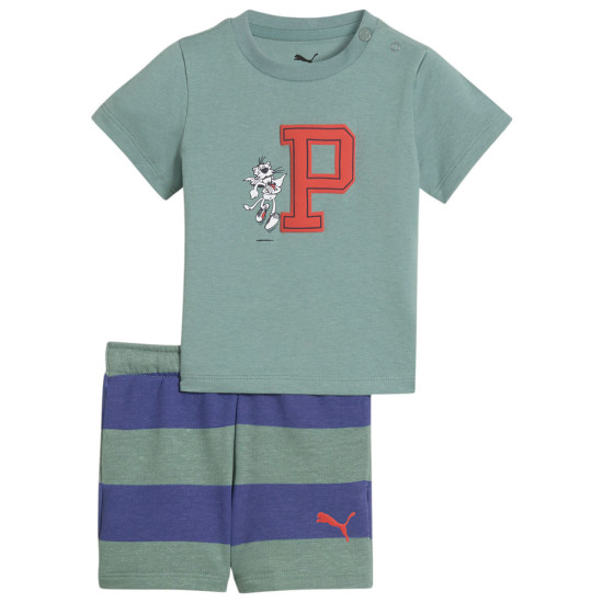 Puma Βρεφικό σετ Minicats Super Puma Tee and Shorts Set